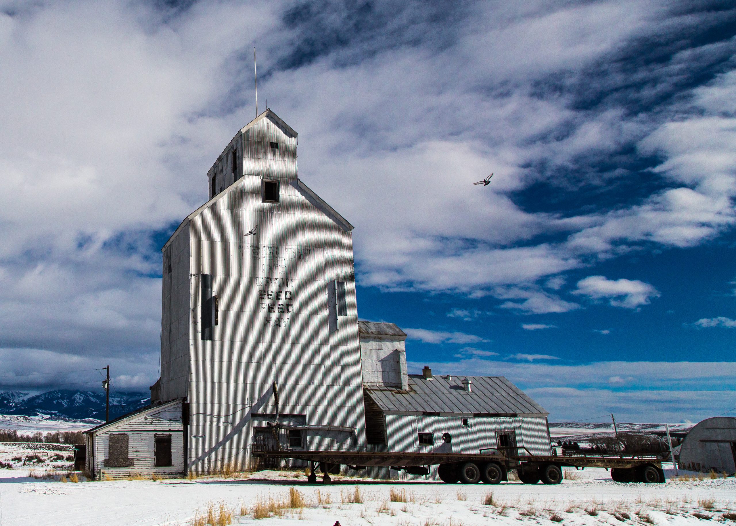 Historic grain elevator, Wilsall Montana